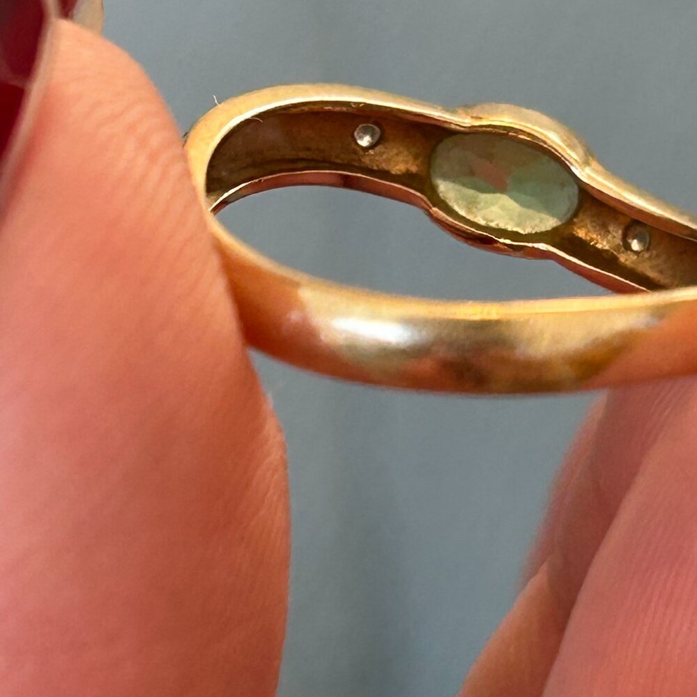 Vintage 14k Gold Stack Rings with Gemstones - Picture 6 of 10